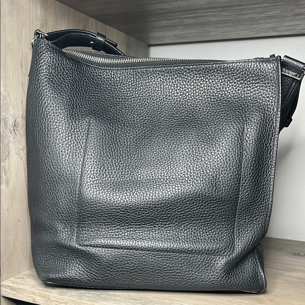 All Saints Black Leather Bag